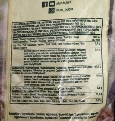 Boulgour, Duru, 1kg