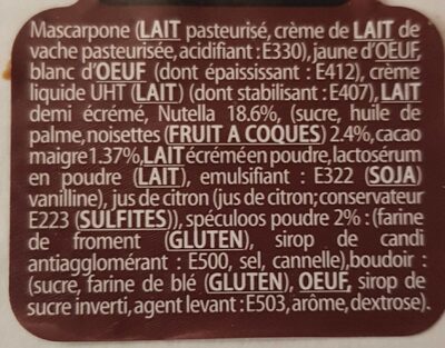 Tiramisu Chocolat Noisette Spéculoos