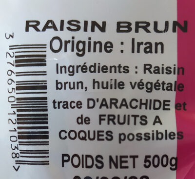 Raisin sec brun Golden Profruit, 500g
