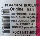 Raisin sec brun Golden Profruit, 500g