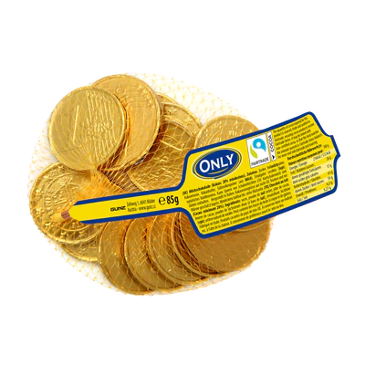 Pèces d'or en chocolat au lait 85g
