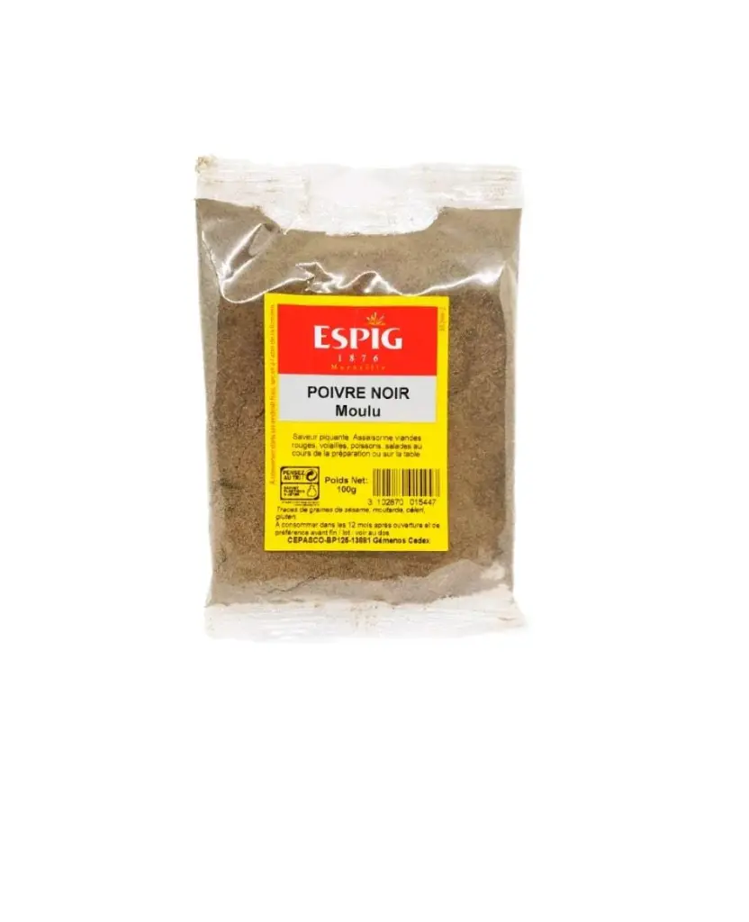 Espig, Poivre noir moulu 50g