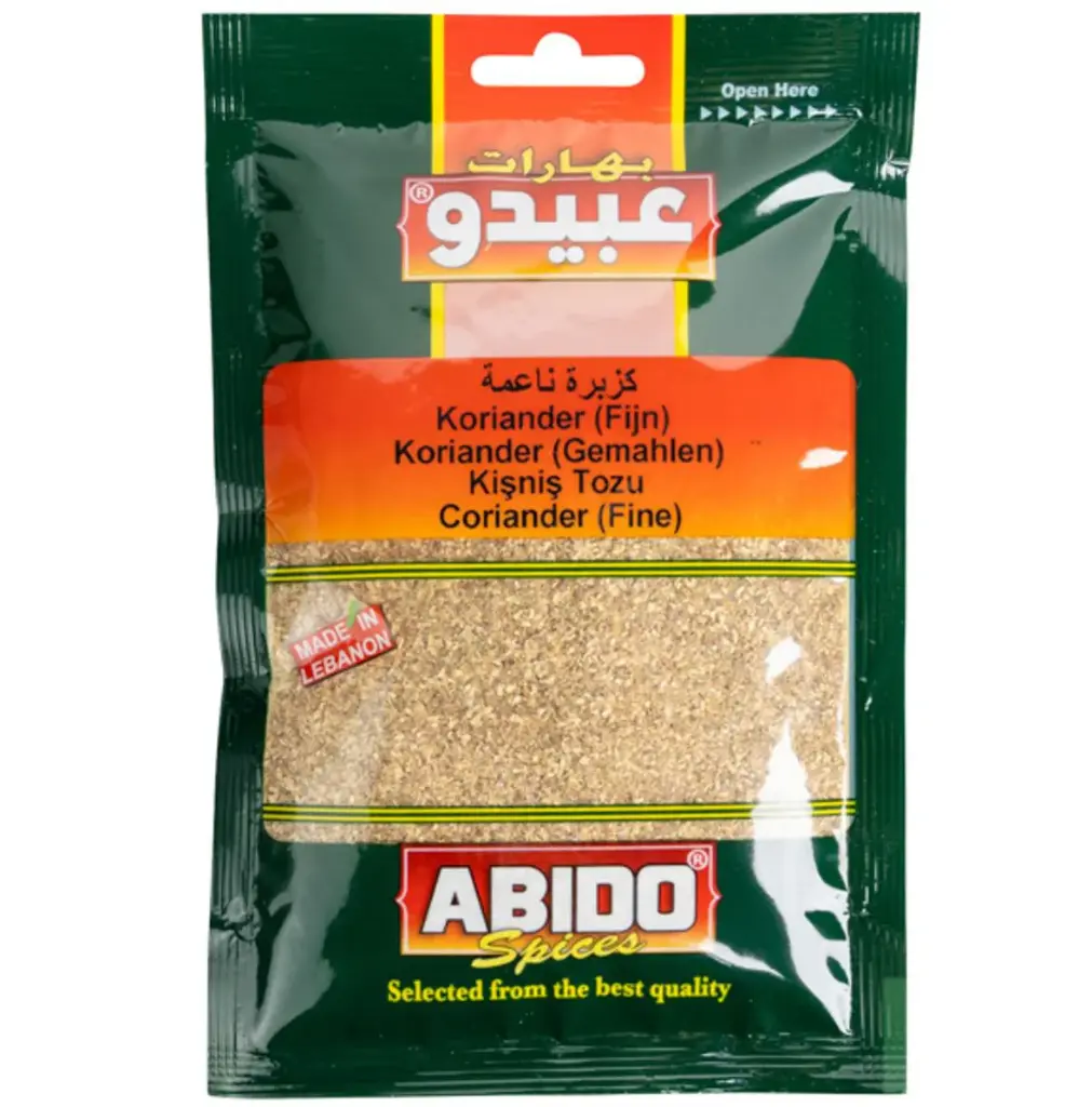 Epices Coriandre moulue, Abido (coriander lebanon 50g)