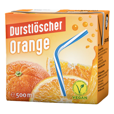 Durstlöscher orange, 500ml 