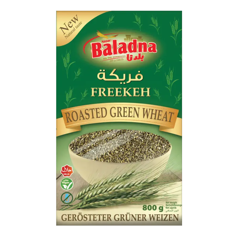 Roasted Green wheat, Freekeh, Baladna, 800g