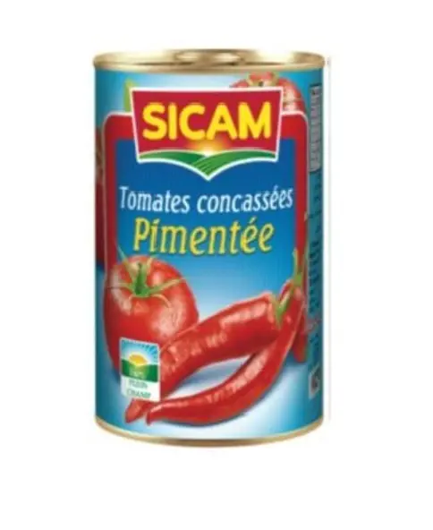 Tomate Concassées Piquantes, Sicam, 400g