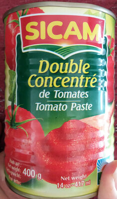 Double concentré tomate, Sicam, 400g