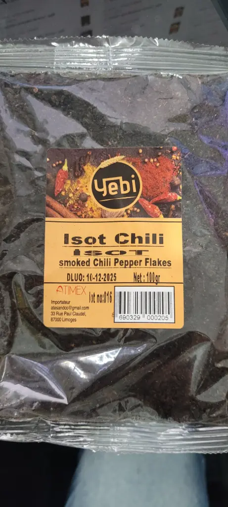 Isot chili, Yebi, 100g