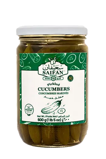 Pickled cucumbers, Saifan, 600g