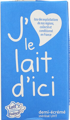 Lait, j'aime le lait d'ici, 1L