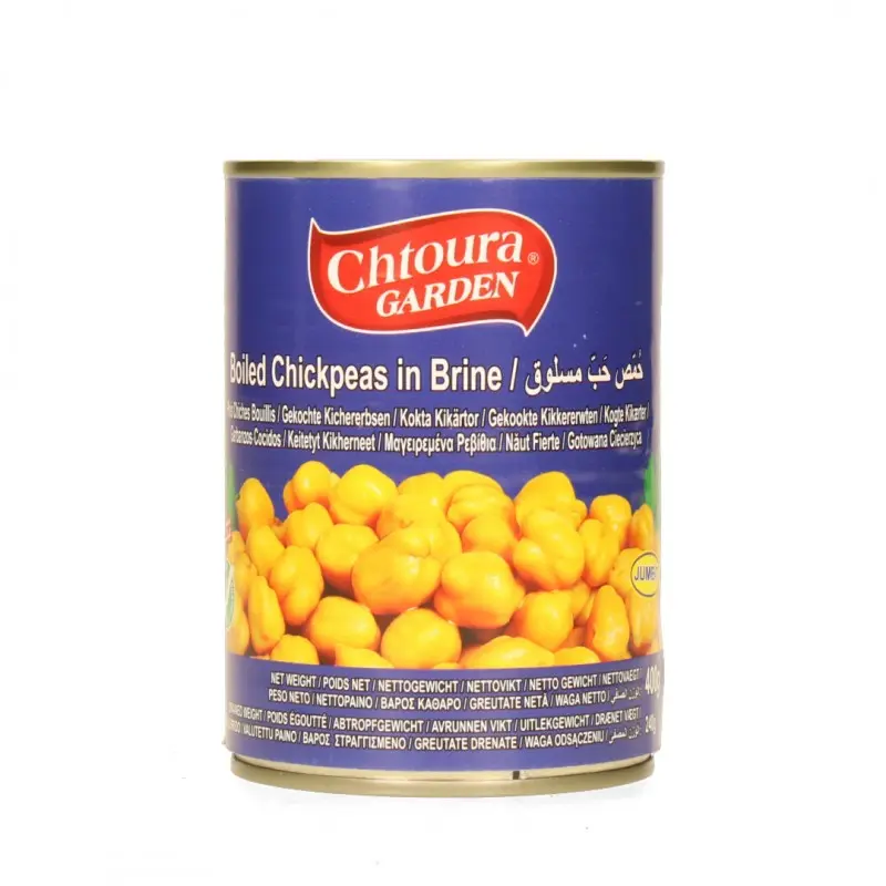 Boiled chickpeas in briine, Chtoura garden, 400g