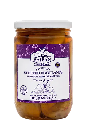 Aubergine farcies marinées, Saifan, 600g