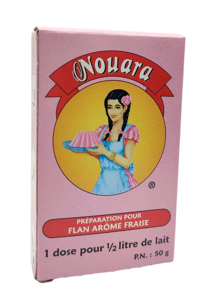 Flan arôme Fraise, Nouara, 56g