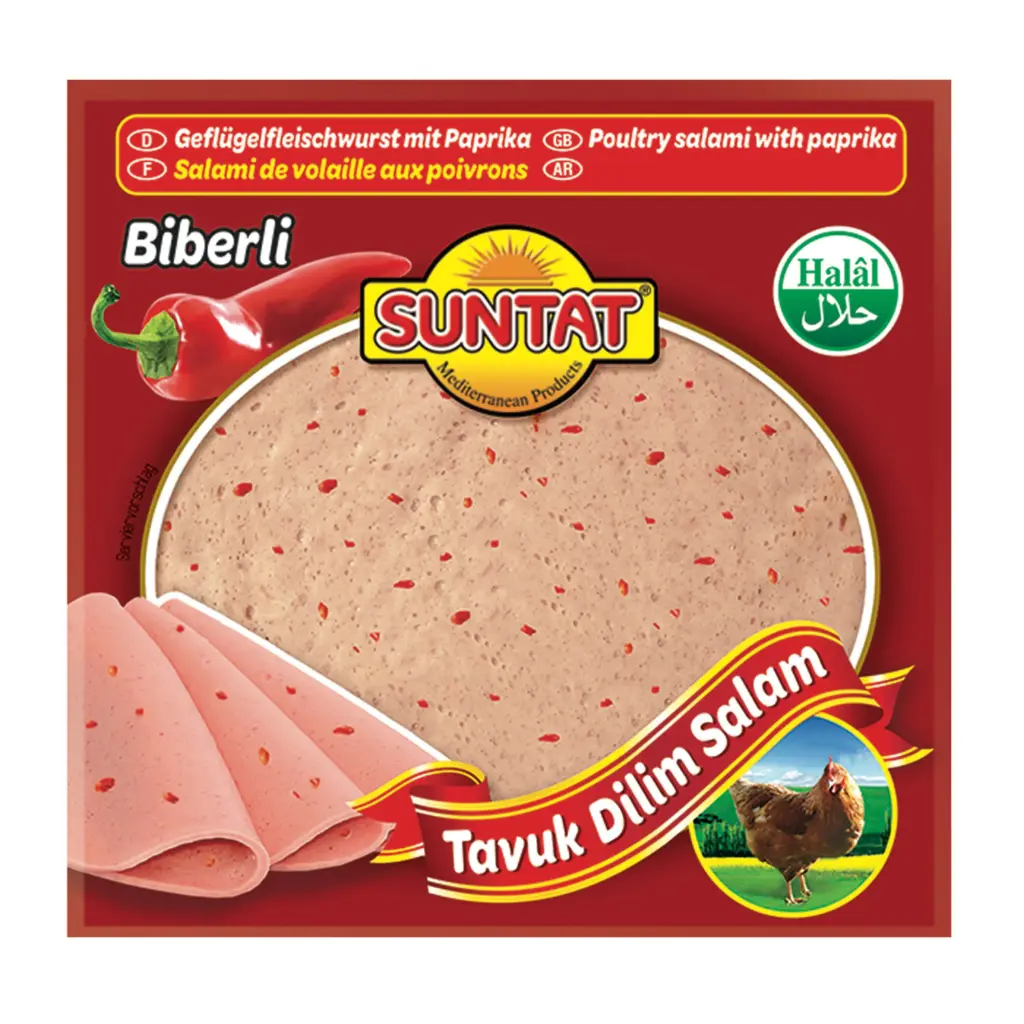 Saucisson de volaille aux poivron, Suntat, 200g