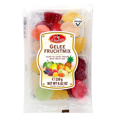 Pâte de fruits au goût fruité, 250g 