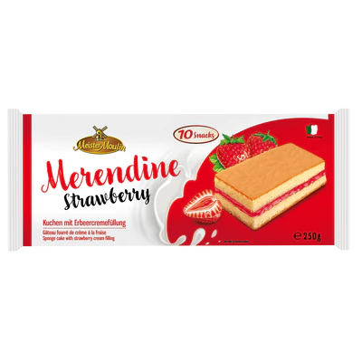 Petit gâteau fourré à la crème à la fraise, 250g (copie)