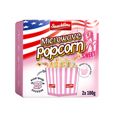 Popcorn sucré, Snackline, 200g