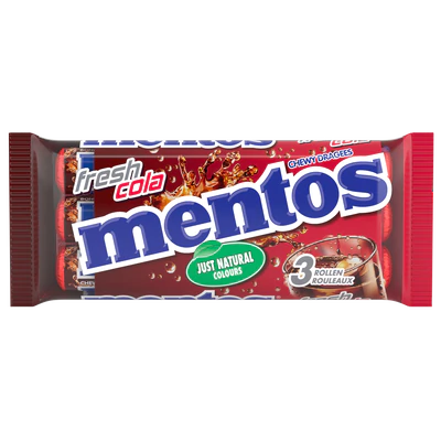 Mentos Fresh Cola, 3x37,5g 
