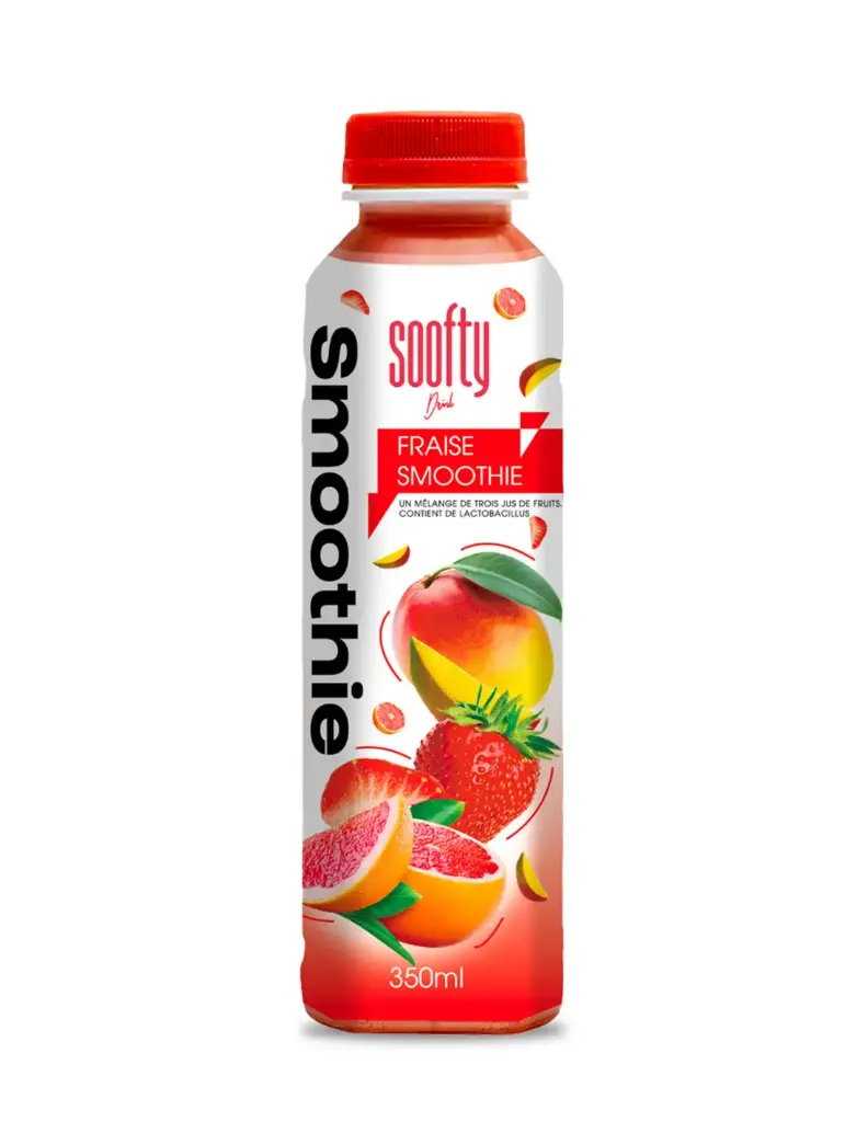 Smoothie fraise, Soofty, 350ml