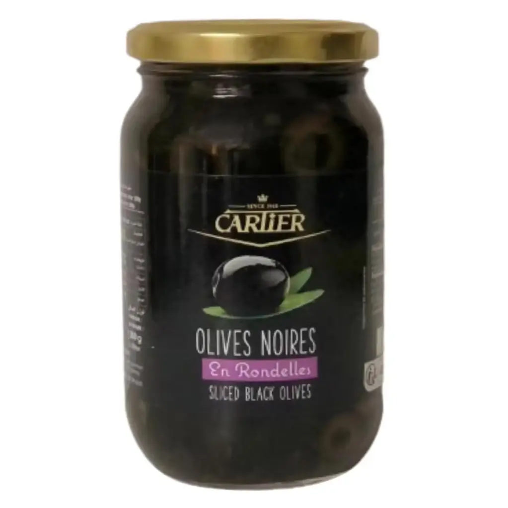 Olives noires en rondelles, Cartier, 360g
