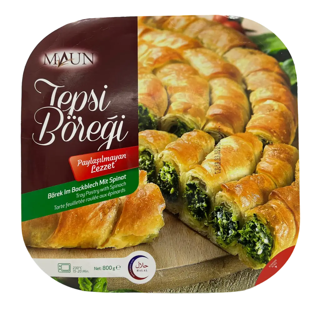 Tarte feuilletée roulée aux épinards, Maun, 800g