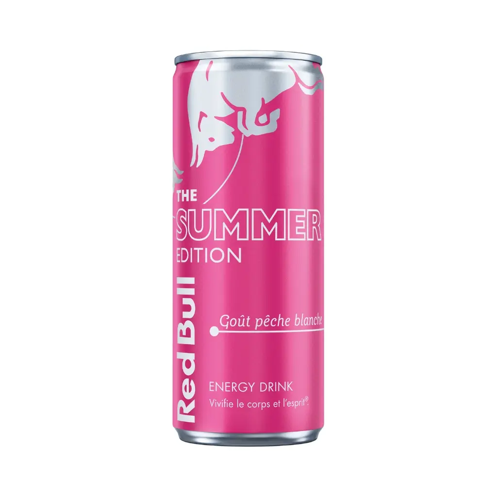 Red bull Pêche blanche, 25cl