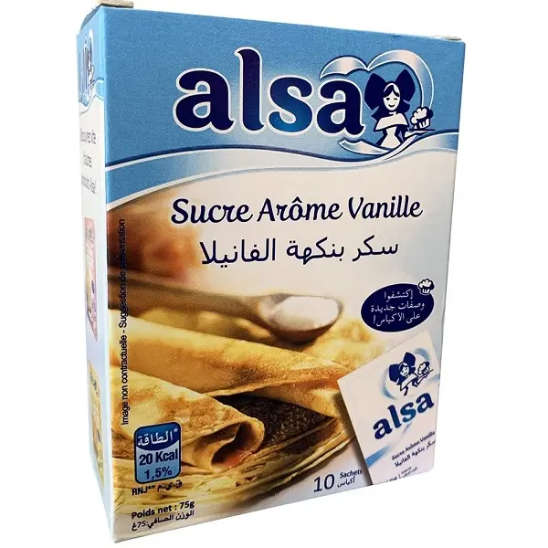 Sucre Arôme vanille, Alsa, 75g