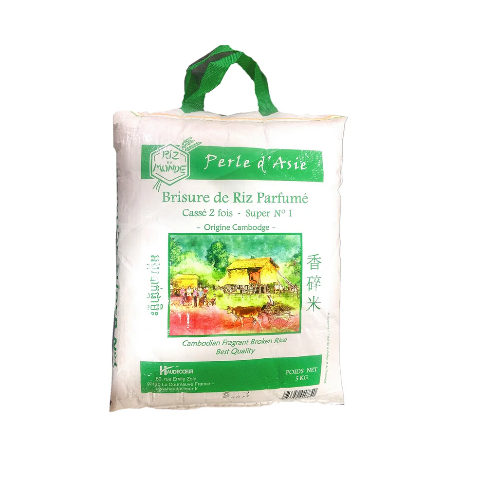 Brisure de riz parfumé Cassé 2 fois, Perle d'asie, 5kg