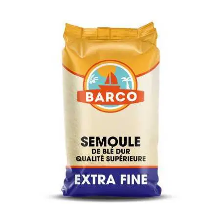 Semoule de bmé dur extra - fine, Barco, 1kg