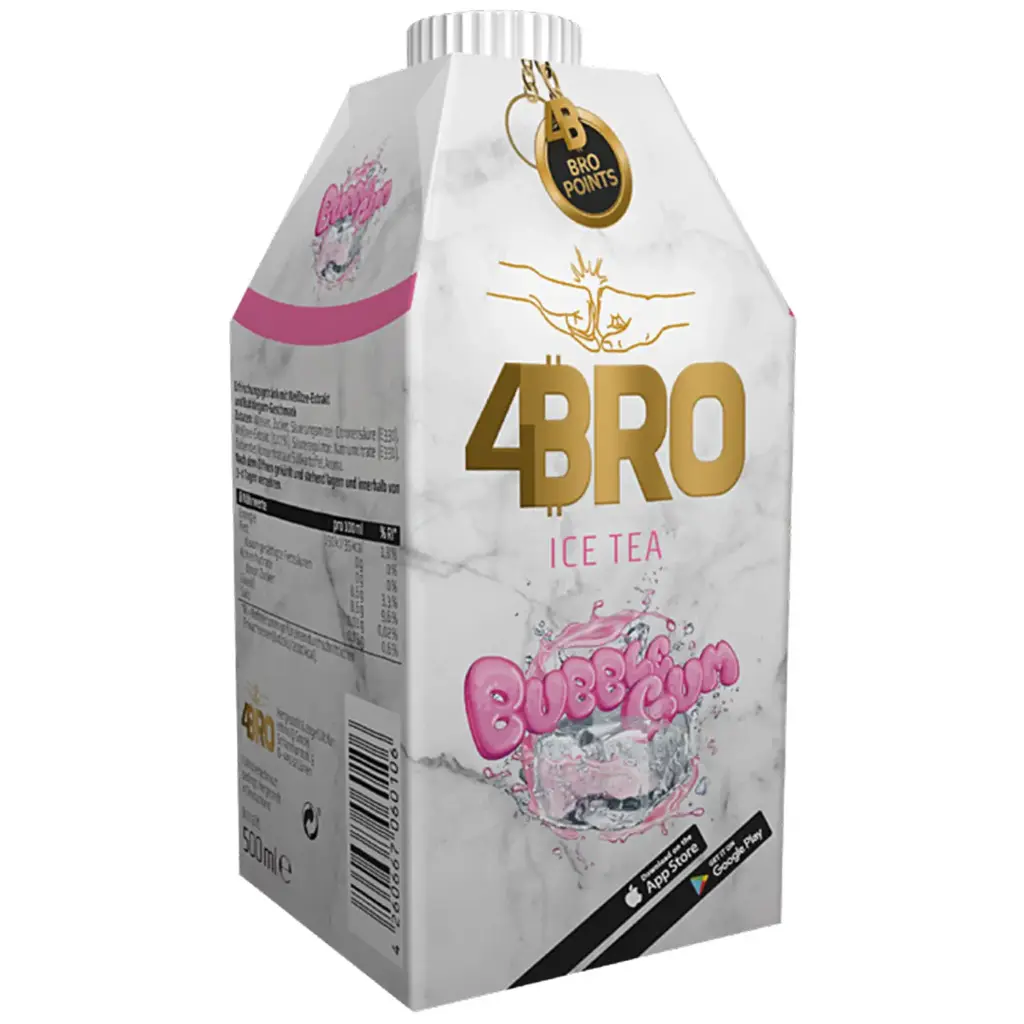 4BRO ICE TEA BUBBLE GUM BRIQUE 500ML