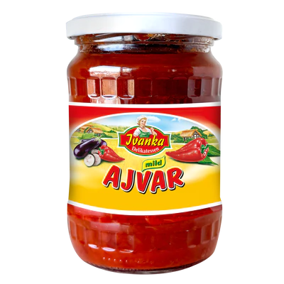 Ajvar doux préparation de légumes aux poivrons 540g