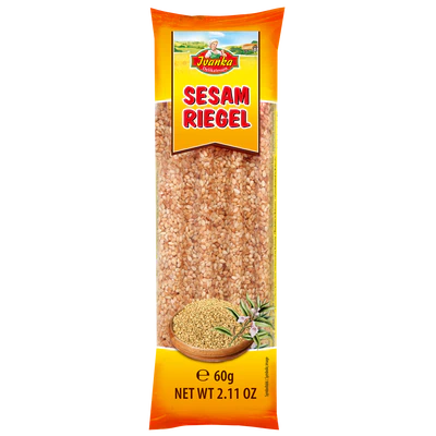 Barre craquante au caramel et au sésame, Jvanka, 60g