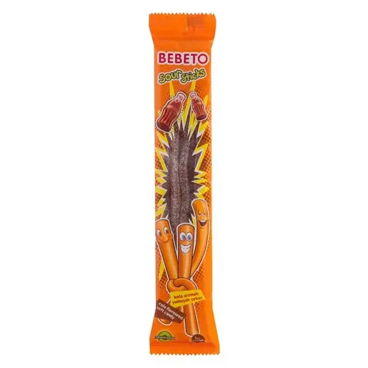 BEBETO Sour Sticks Coca Bonbon Halal 24 g
