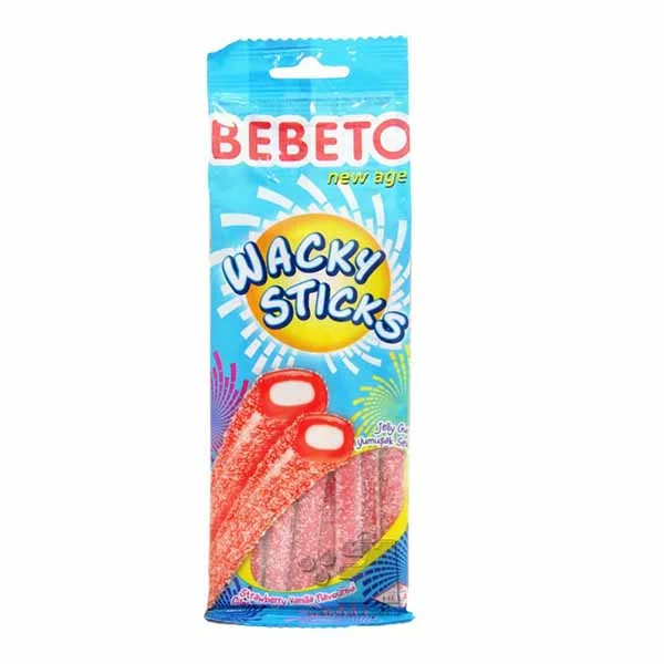 BEBETO Wacky Sticks Bonbon Halal 75 g