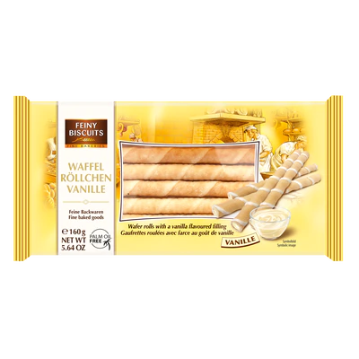 Biscuits roulés à la vanille 160g
