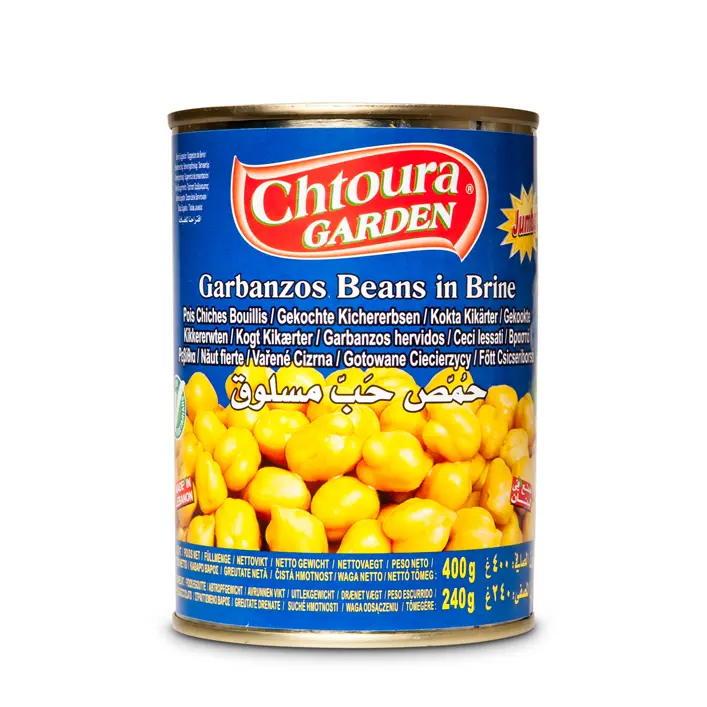 Boiled chickpeas in briine, Chtoura garden, 400g