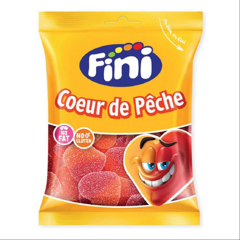 Bonbons Cœur de pêche, Fini, 90g