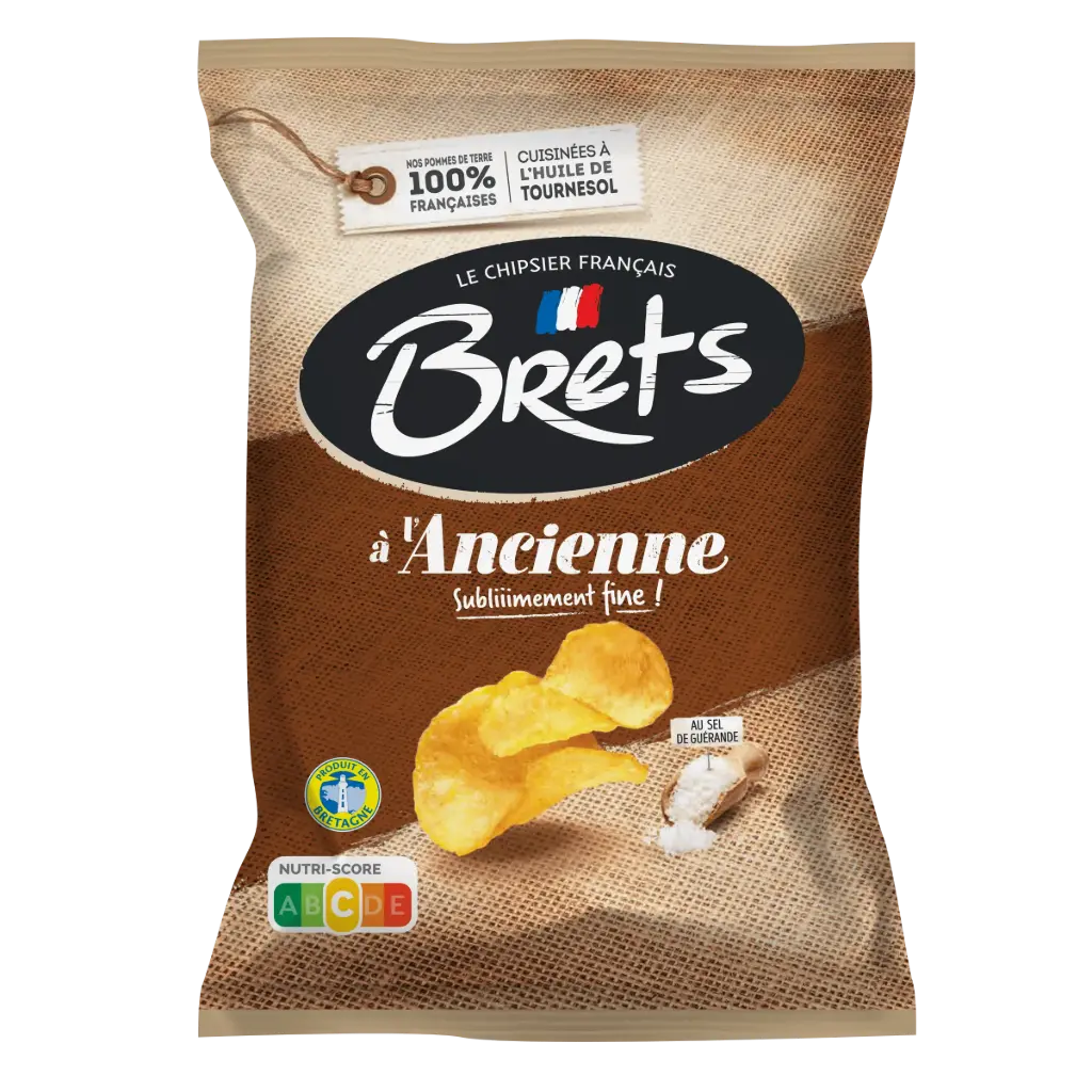 Chips a L'ancienne Sel, Brets, 125g