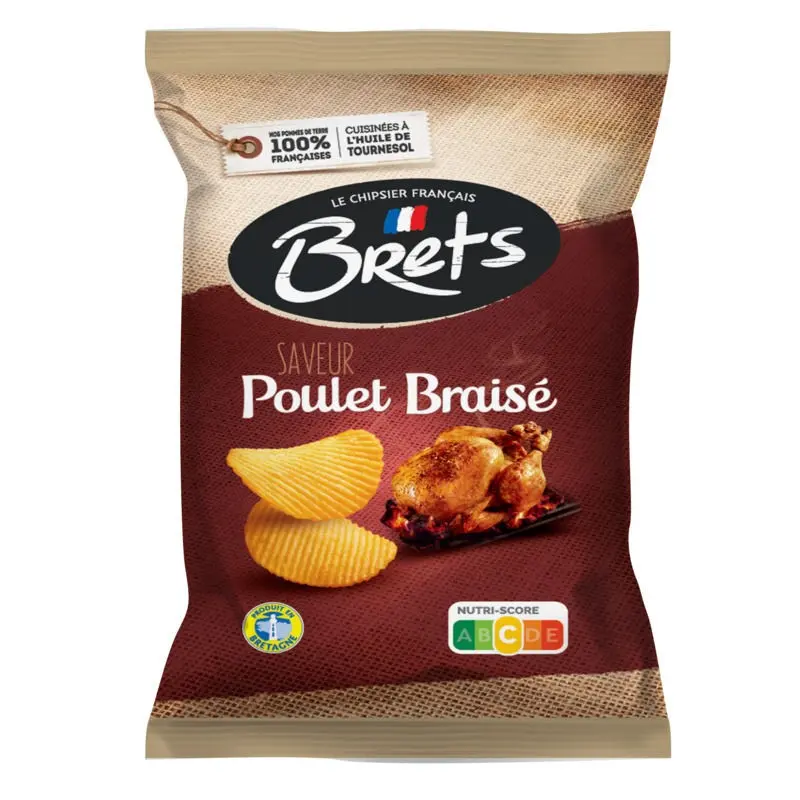 CHIPS BRET'S OND POULET BRAISE 125G