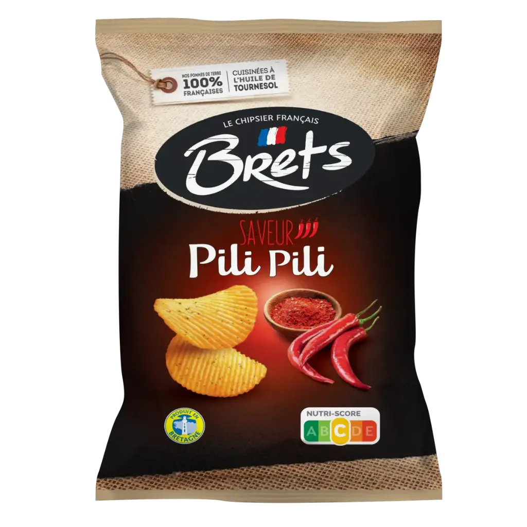 CHIPS BRET'S SAV. PILI PILI 125GR