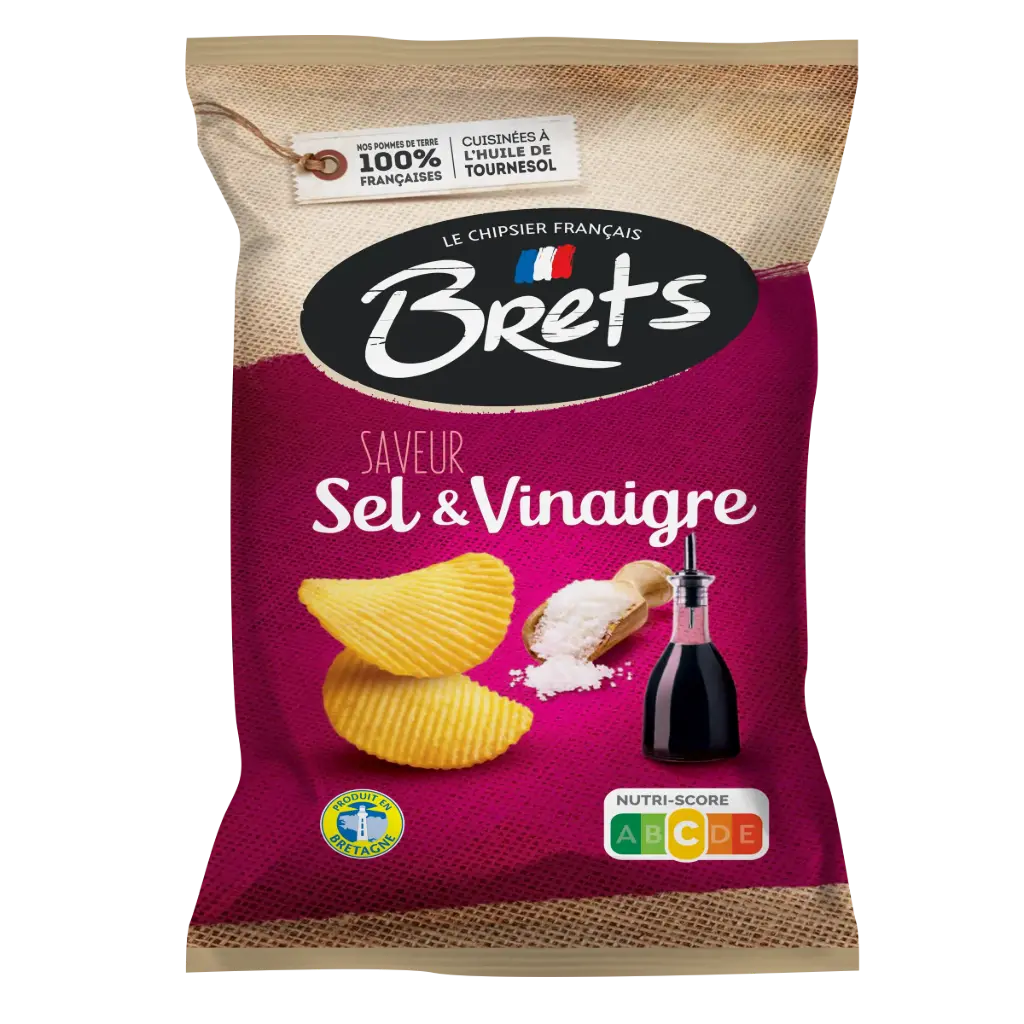 Chips Sel & Vinaigre, Brets, 125g