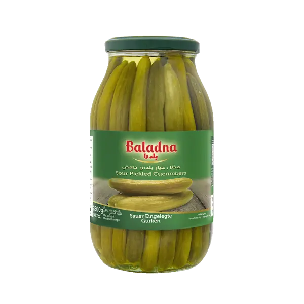 Concombres marinés aigres, Baladna, 2800g