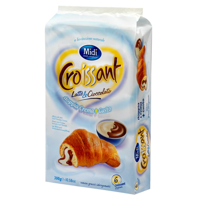 Croissant lait & chocolat, Midi, 50g 