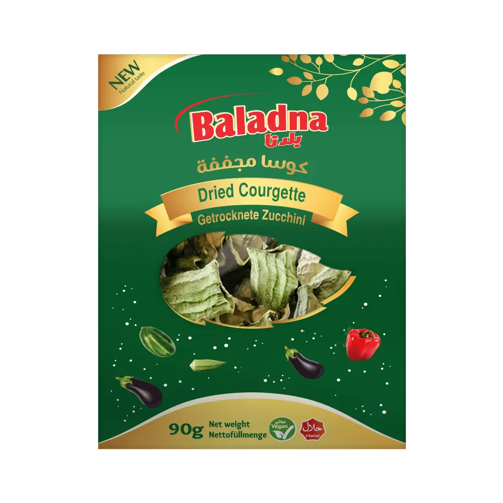 Dried courgettes, Baladna, 150g