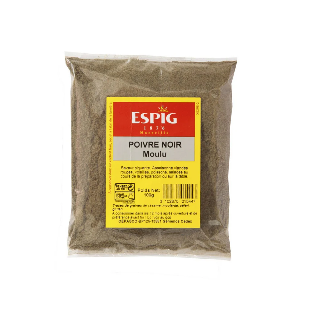 Espig, Poivre noir moulu 50g