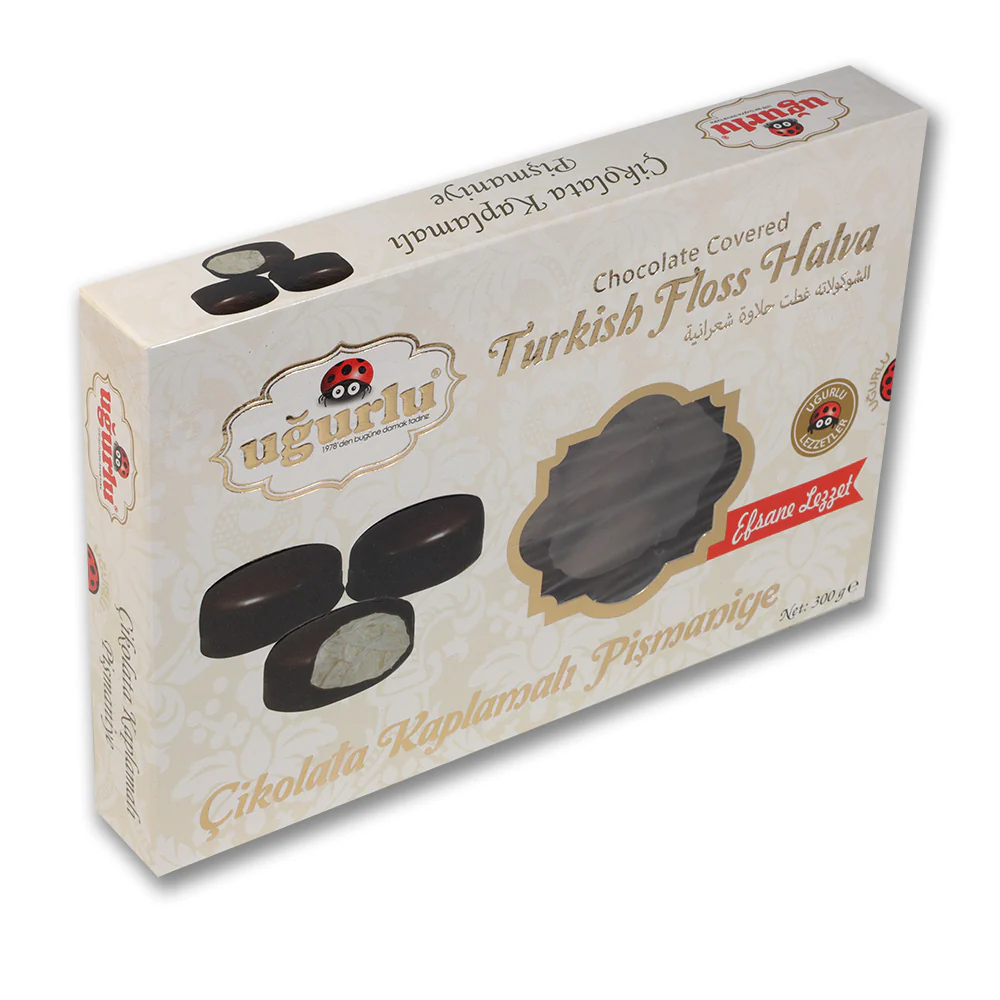 Esra Pismaniye, floss halva with chocolate covered, 150g