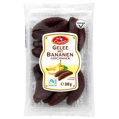Pâte de fruits chocolatée au goût de banane, 200g
