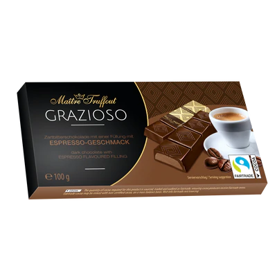 Grazioso barres de chocolat mi - amer 100g