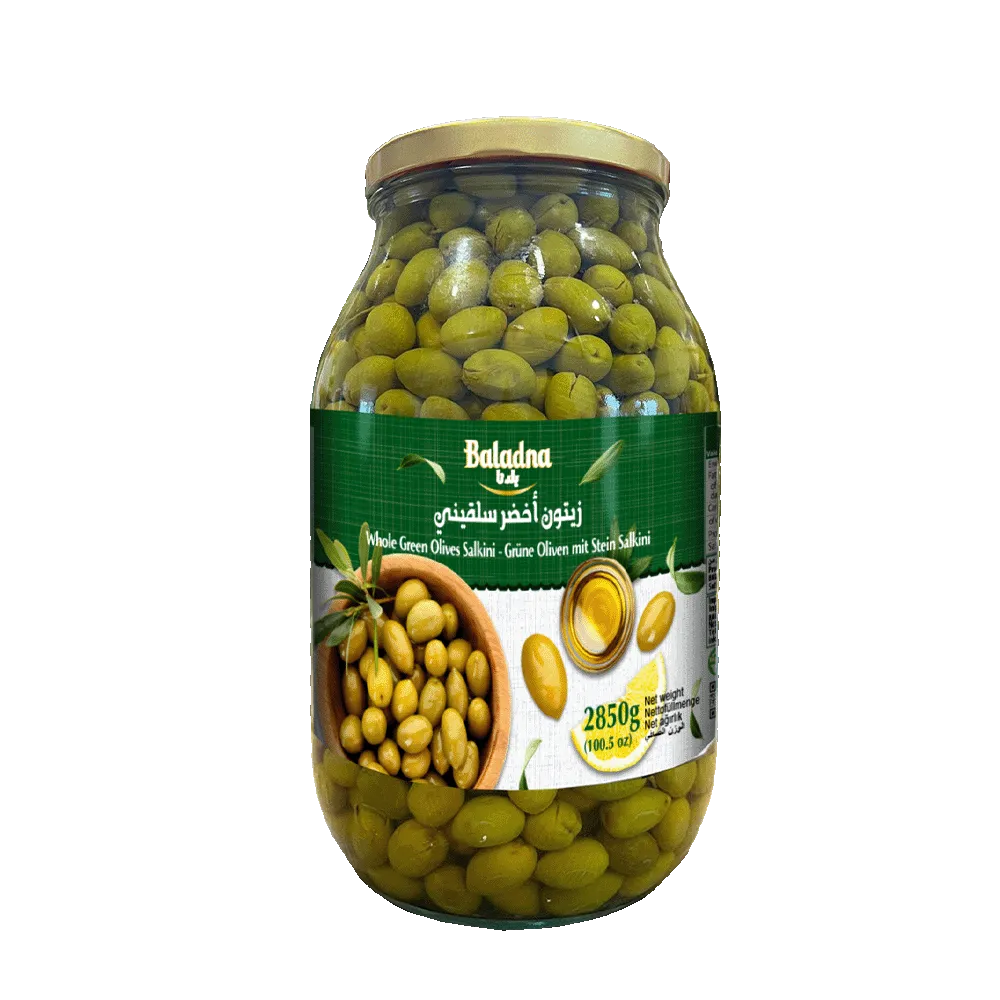 Olives entières Salkini vert, Lara, 3000g