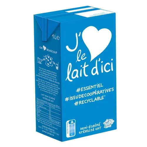 Lait, j'aime le lait d'ici, 1L
